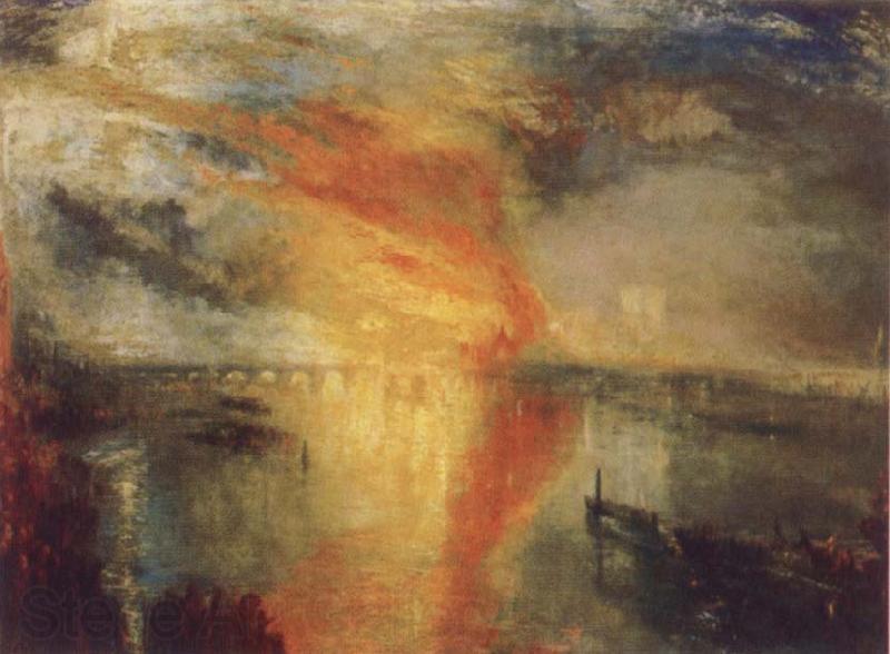 Joseph Mallord William Turner THed Burning of the Houses of Lords and Commons,16 October,1834 Germany oil painting art